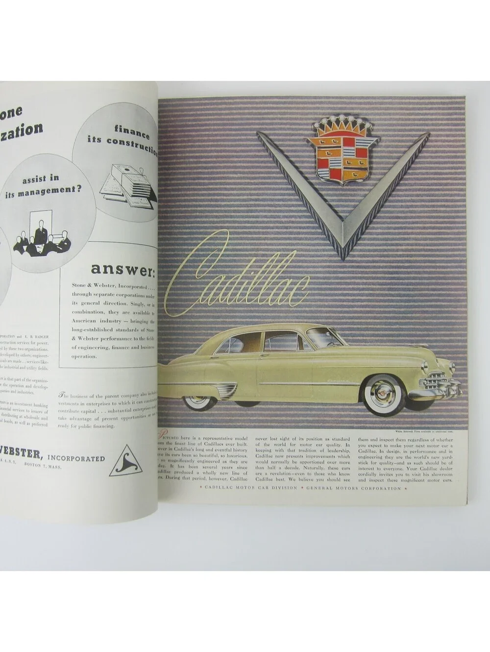 Vintage FORTUNE Magazine May 1948 Packard, Buick , Cadillac, Jeep, Seagram's Ads